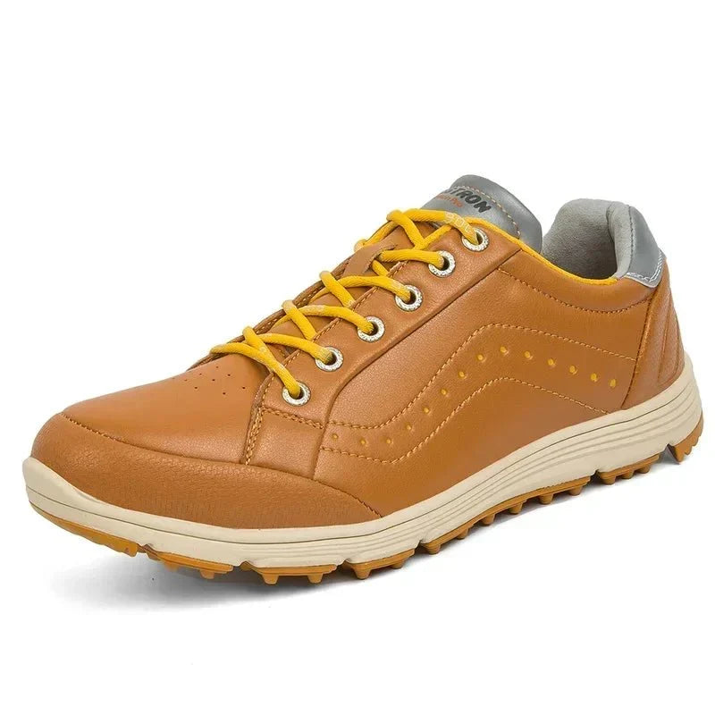 Golf Shoes Waterproof Leather Cushioned Insole Traction Outsole