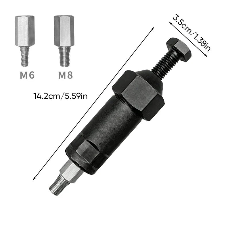 Grease Fitting Cleaner Tool Pressure Design M6/M8 Adapters