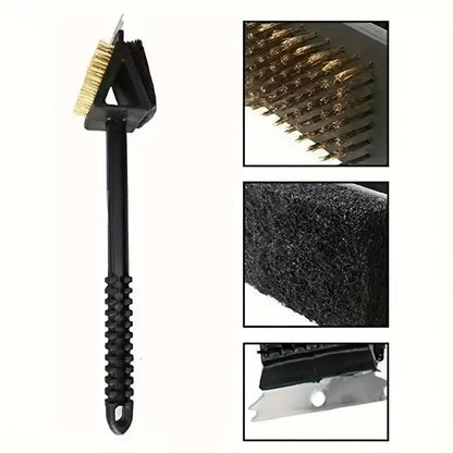 Grill Brush 3-in-1 Copper Wire Bristles
