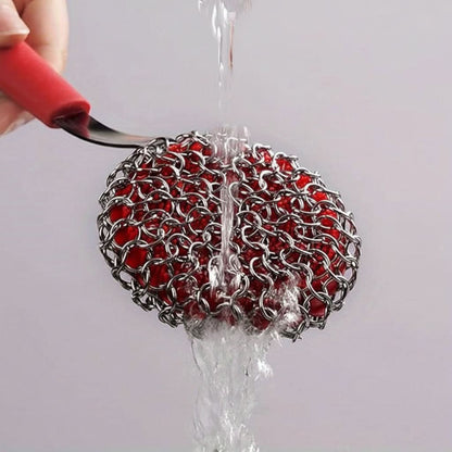 Grill Cleaning Tool Brushless Stainless Steel Ergonomic Handle