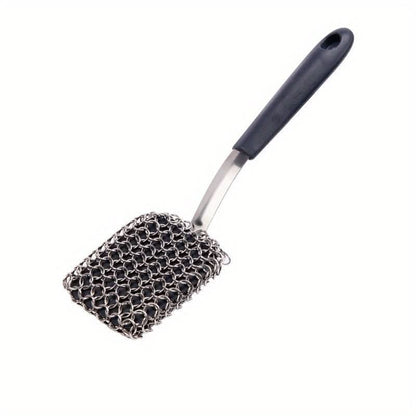 Grill Cleaning Tool Brushless Stainless Steel Ergonomic Handle
