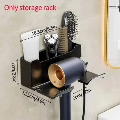 Hair Dryer Organizer Drill-Free Silicone Cushion & Cable Holder