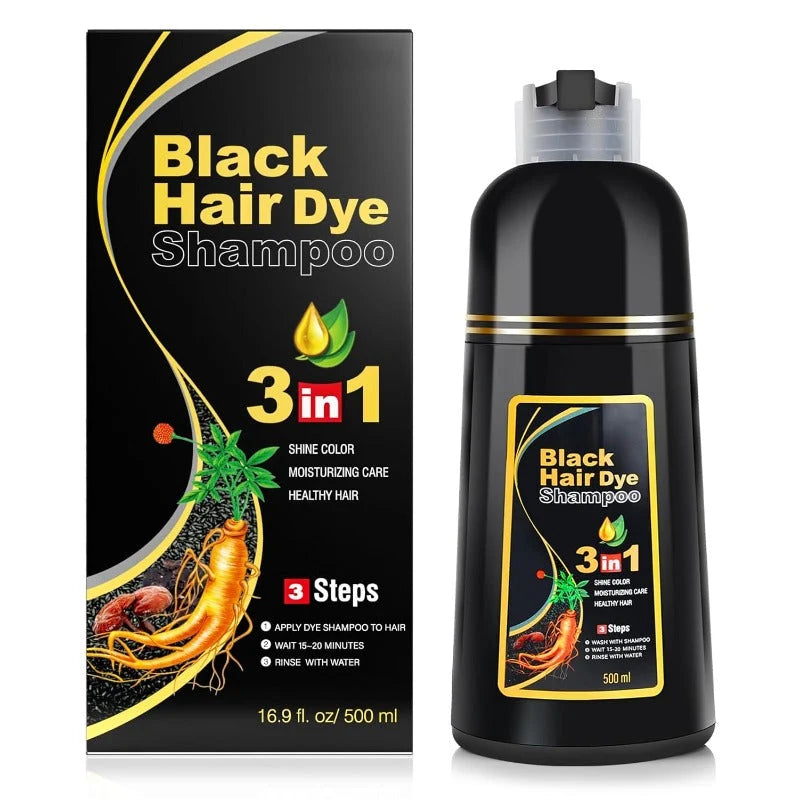 Hair Dye Shampoo Gray Coverage Cleansing & Color-Depositing