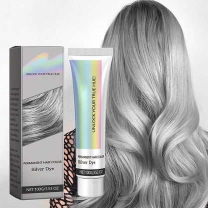 Hair Dye Silver Ammonia-Free With Plant Extracts