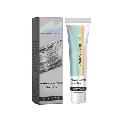Hair Dye Silver Ammonia-Free With Plant Extracts