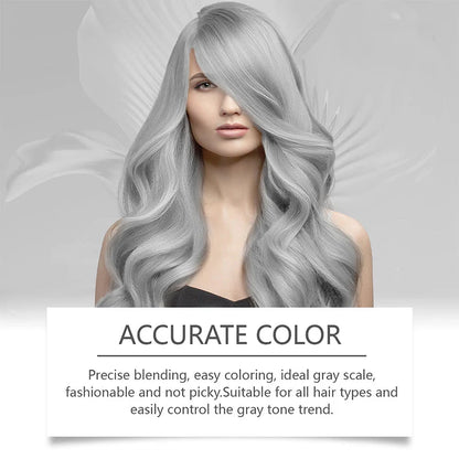 Hair Dye Silver Ammonia-Free With Plant Extracts