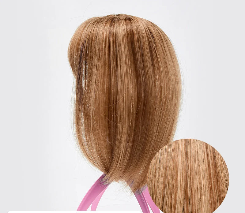 Hair Topper Clip-In Bangs Crown Volume Heat-Resistant Fibers