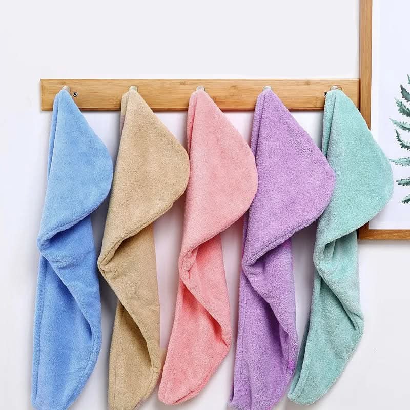 Hair Towel Wrap Quick-Dry Microfiber Secure Turban