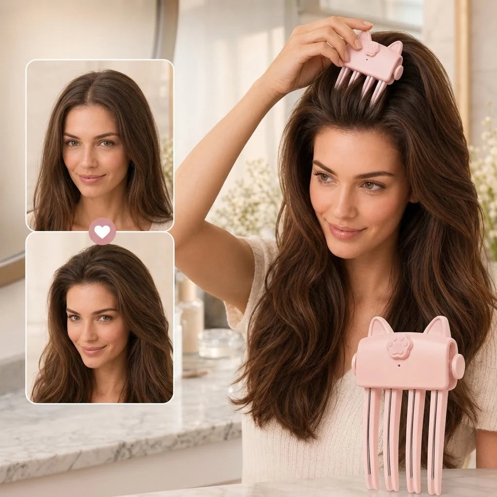 Hair Volumizer Cordless Root-Lifting Clip Two Heat Settings