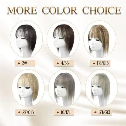 Hairpiece Synthetic Bangs Adjustable Natural-Looking Volume