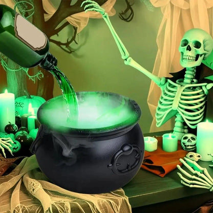 Halloween Cauldron Floating Bottle Fog & Glow