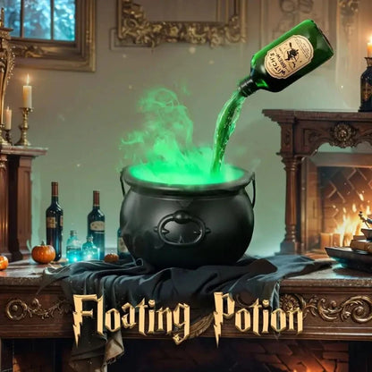 Halloween Cauldron Floating Bottle Fog & Glow