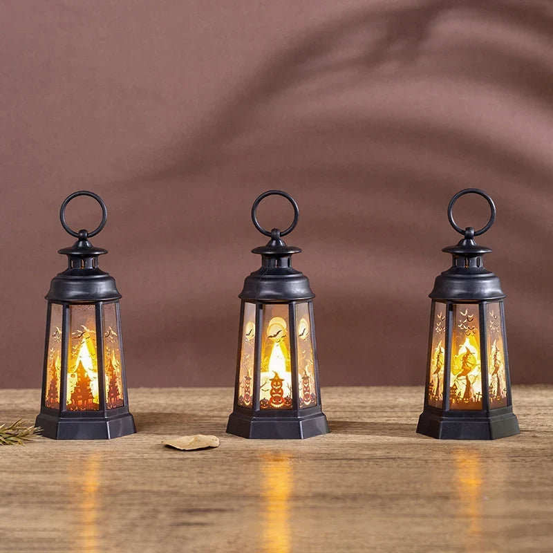 Halloween Lantern Weather-Resistant With Carry Handle
