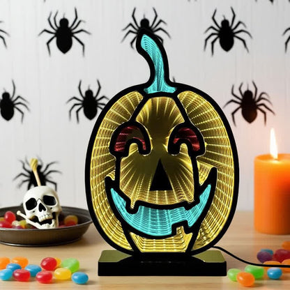 Halloween Light Pumpkin Demon Infinity Battery Powered