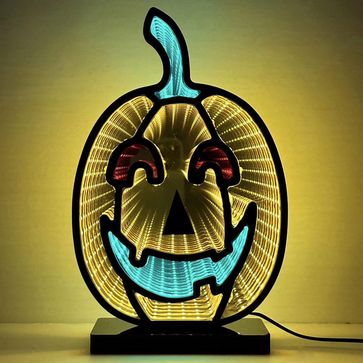 Halloween Light Pumpkin Demon Infinity Battery Powered