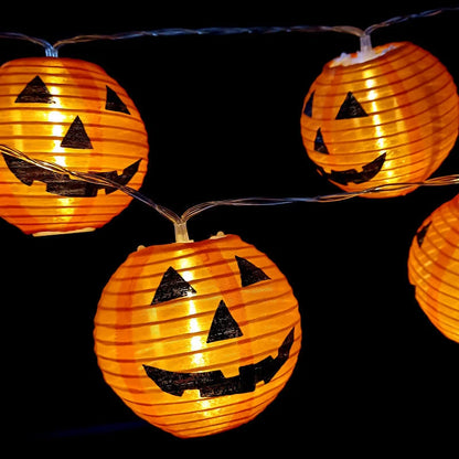 Halloween Pumpkin String Lights Waterproof LED Multi-Power Options