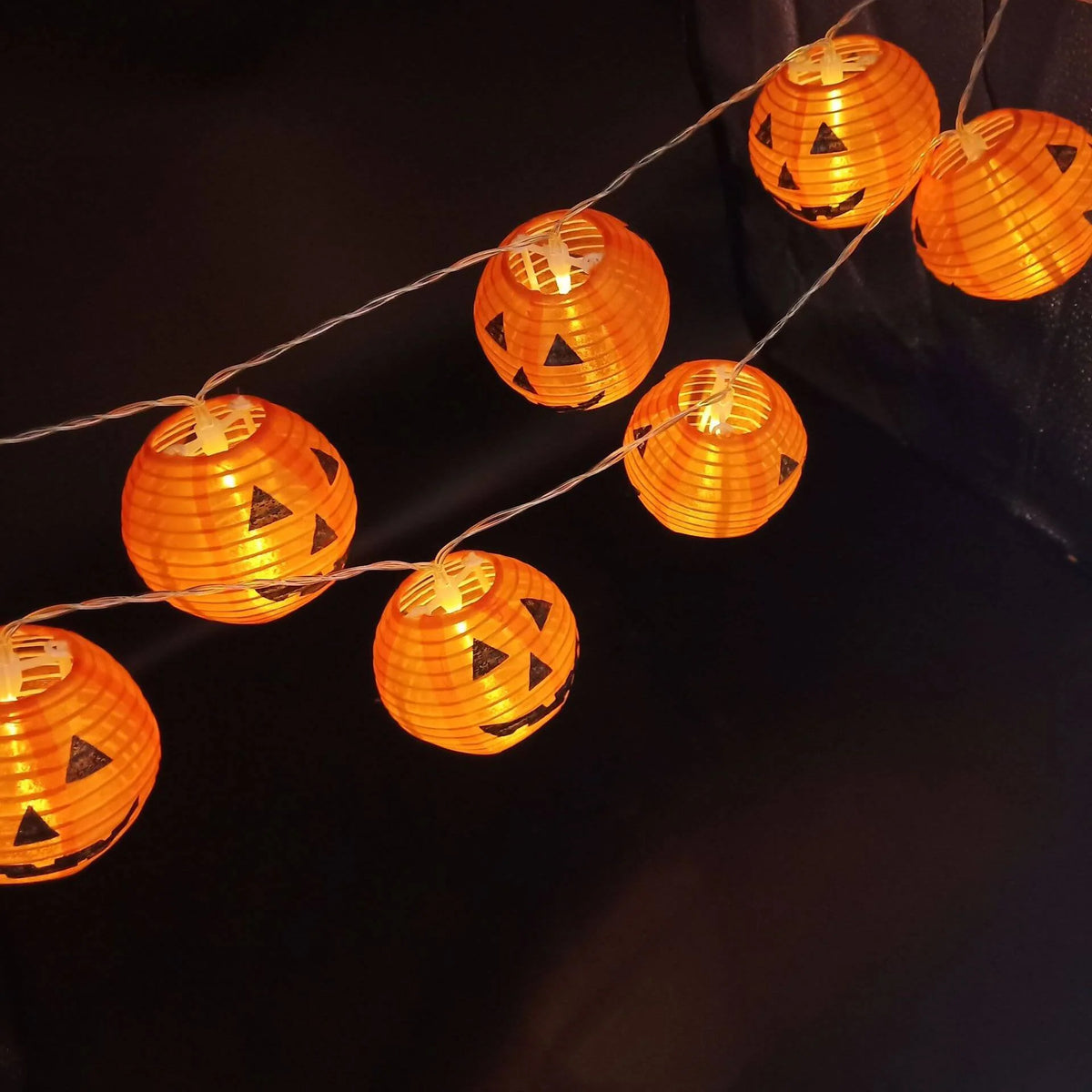Halloween Pumpkin String Lights Waterproof LED Multi-Power Options
