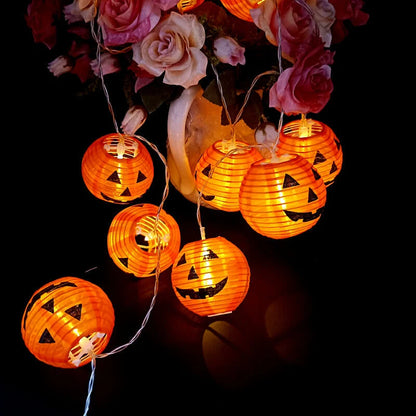 Halloween Pumpkin String Lights Waterproof LED Multi-Power Options