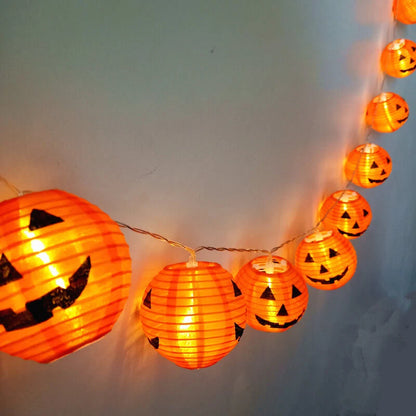 Halloween Pumpkin String Lights Waterproof LED Multi-Power Options