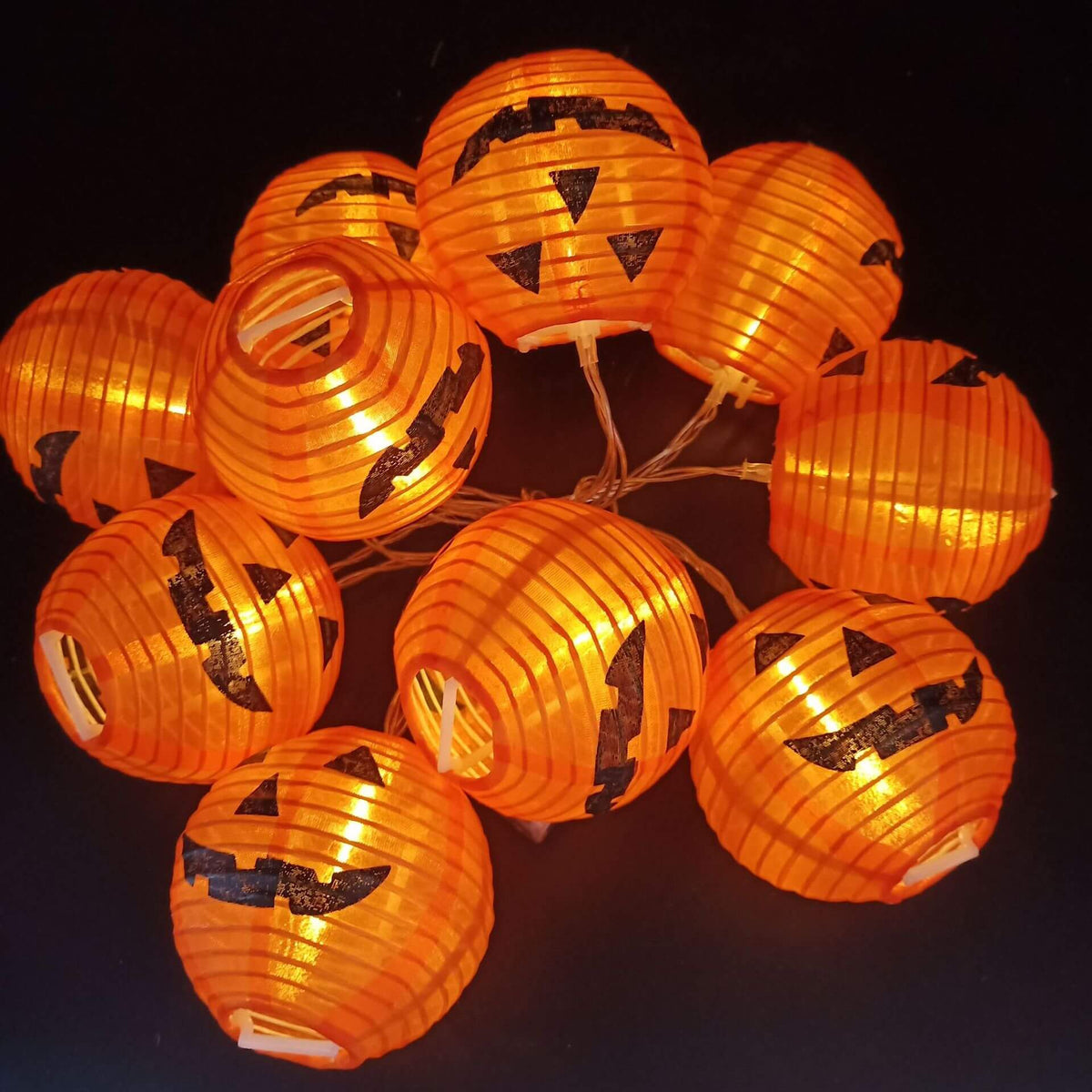 Halloween Pumpkin String Lights Waterproof LED Multi-Power Options