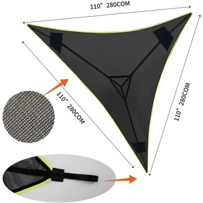 Hammock Triangular Breathable Mesh Multi-Person Lounger
