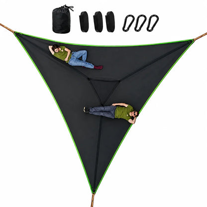 Hammock Triangular Breathable Mesh Multi-Person Lounger