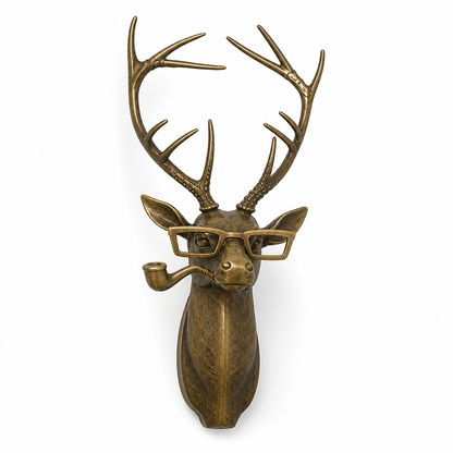 Hand-Painted Whimsical Animal Head Wall Decor