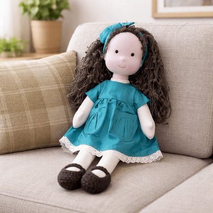 Handcrafted Doll Cotton Plush Body 11 Inch