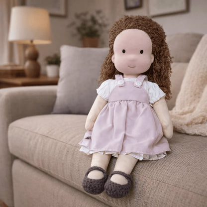 Handcrafted Doll Cotton Plush Body 11 Inch