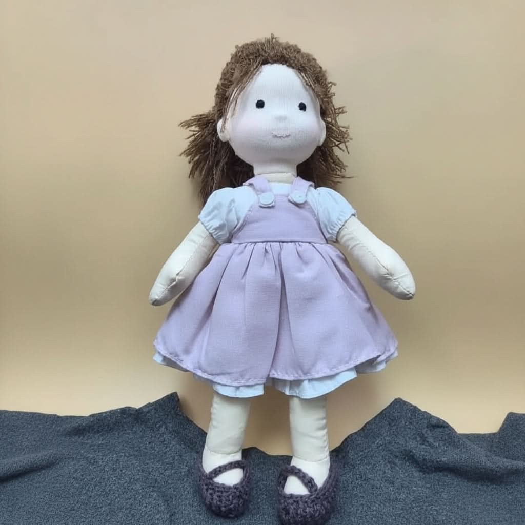 Handcrafted Doll Soft Cotton Child-Safe Dyes Outfit Included
