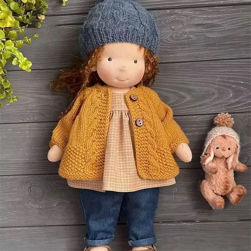 Handcrafted Doll Soft Cotton Child-Safe Dyes Outfit Included