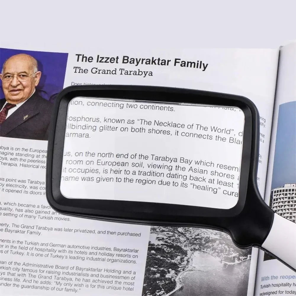 Handheld Magnifying Glass 3x Magnification 5 LED Lights