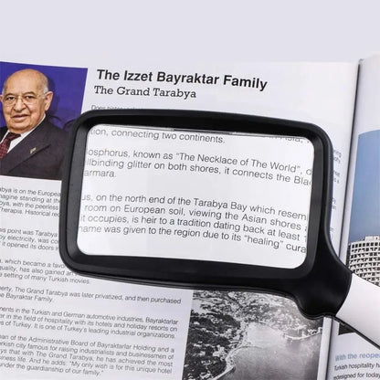 Handheld Magnifying Glass 3x Magnification 5 LED Lights