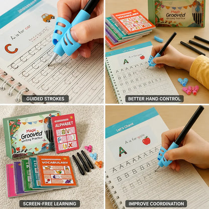 Handwriting Practice Kit Grooved Tracing Screen-Free