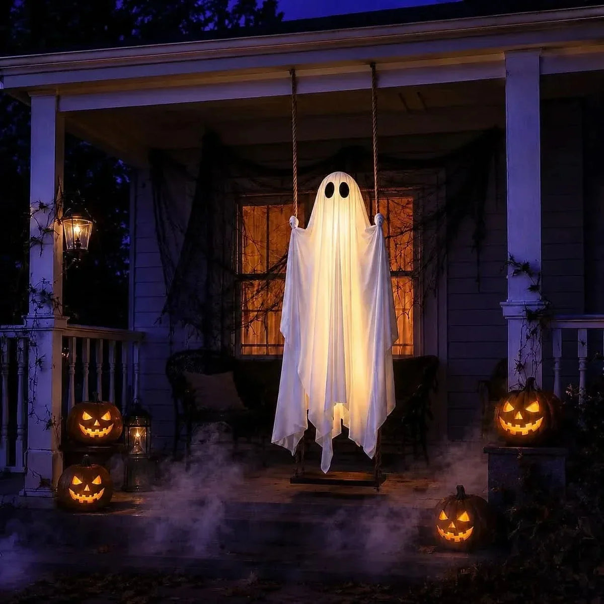 Hanging Ghost Light 8 LED Modes Remote Control