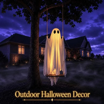 Hanging Ghost Light 8 LED Modes Remote Control