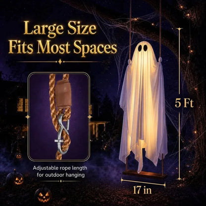 Hanging Ghost Light 8 LED Modes Remote Control