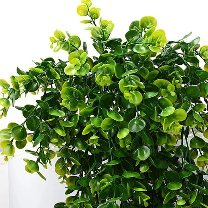 Hanging Plant Artificial Eucalyptus UV-Resistant Set of 2