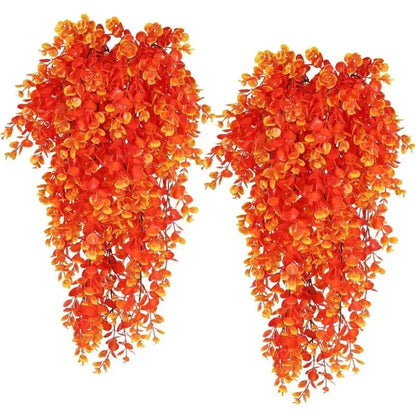 Hanging Plant Artificial Eucalyptus UV-Resistant Set of 2