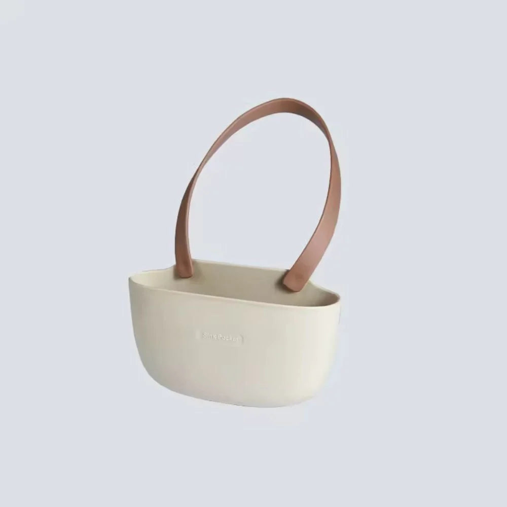 Hanging Sink Organizer Silicone Holds Sponges & Soap