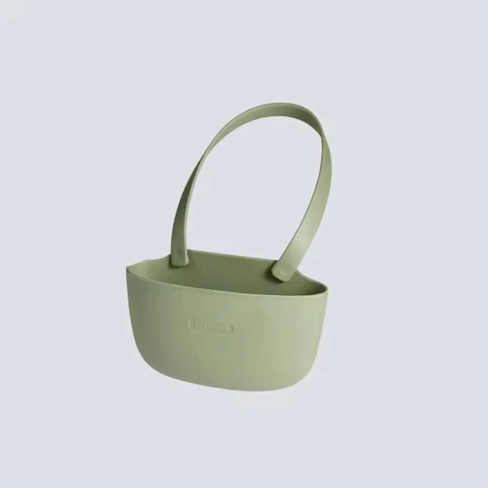 Hanging Sink Organizer Silicone Holds Sponges & Soap