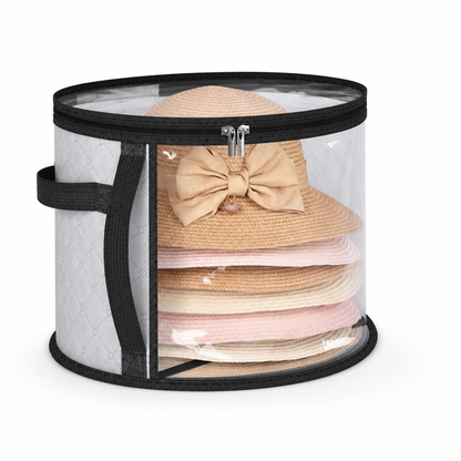 Hat Storage Bag Foldable Dustproof Clear Top Window