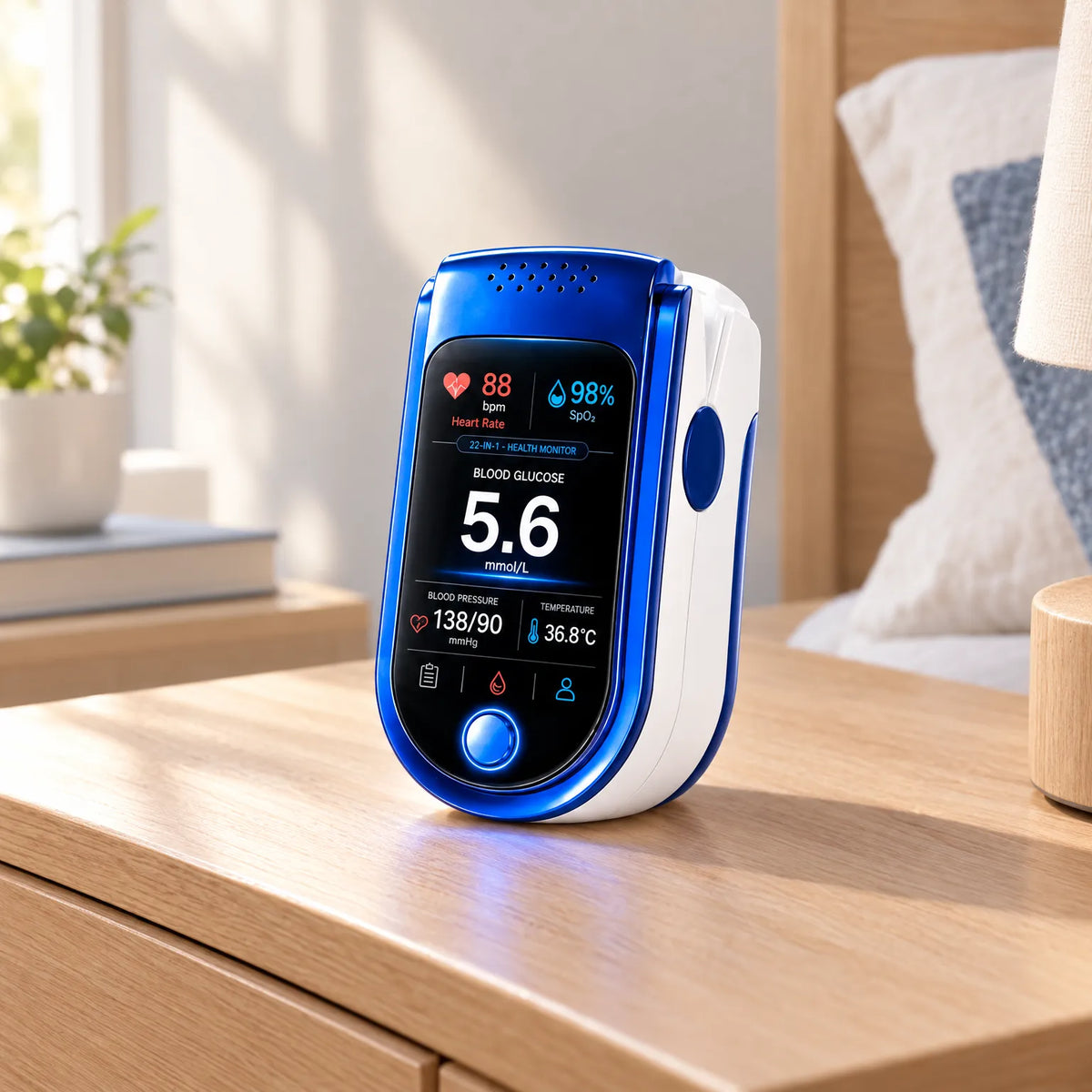 Health Monitor Noninvasive Digital Display Past Readings