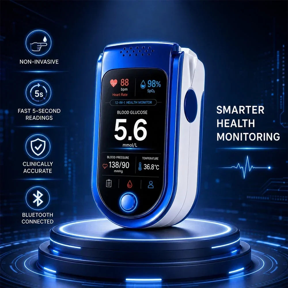 Health Monitor Noninvasive Digital Display Past Readings