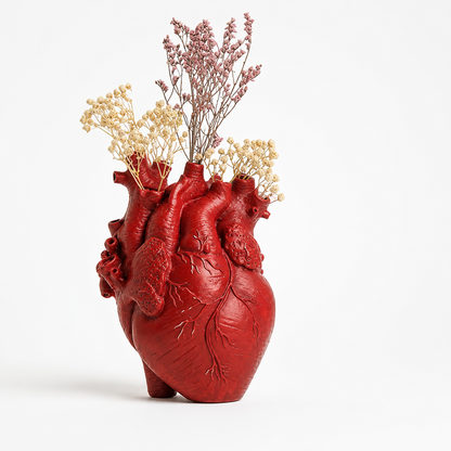 Heart-Shaped Tabletop Flower Vase (16.5-Cm)