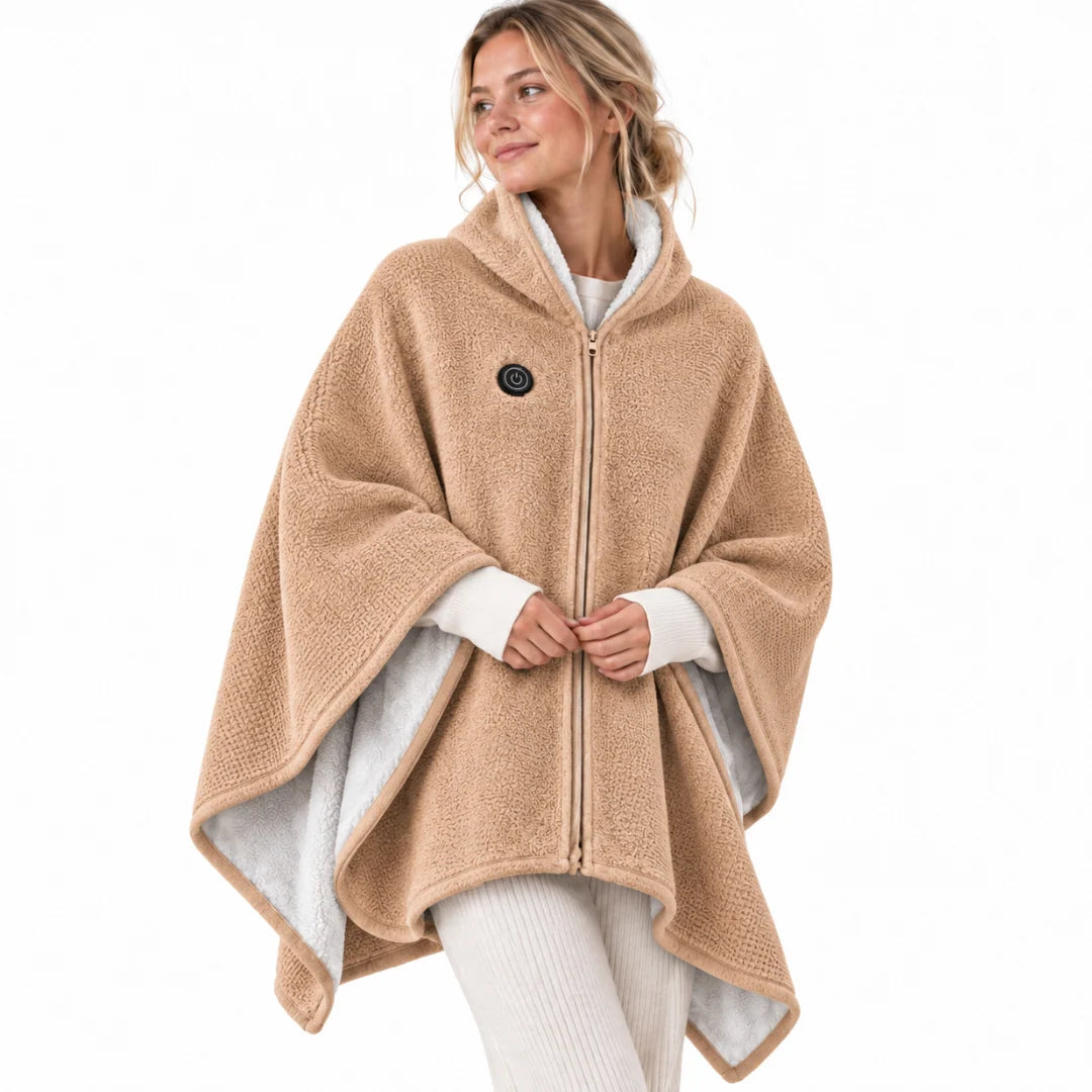 Heated Blanket Shawl USB-Powered Oversized Back & Shoulder Warmth