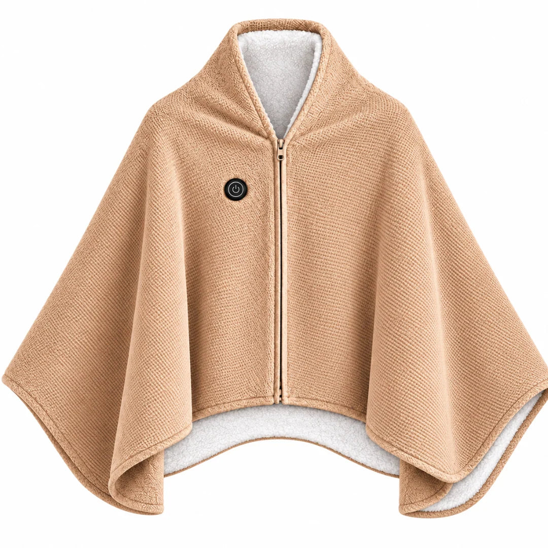 Heated Blanket Shawl USB-Powered Oversized Back & Shoulder Warmth