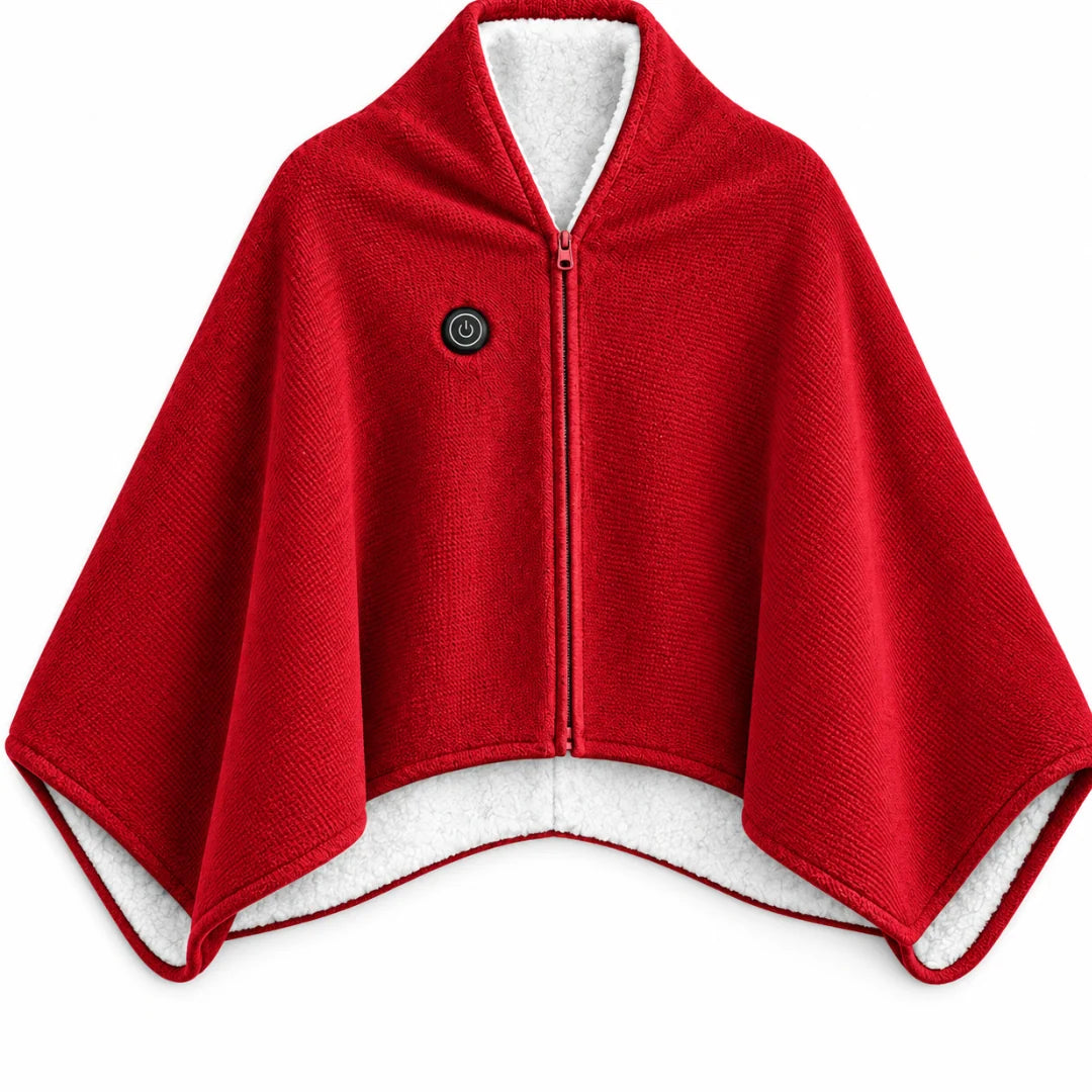 Heated Blanket Shawl USB-Powered Oversized Back & Shoulder Warmth