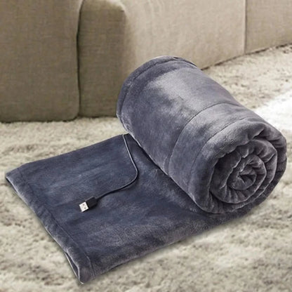 Heated Blanket USB-Powered Plush Fabric 3 Heat Settings