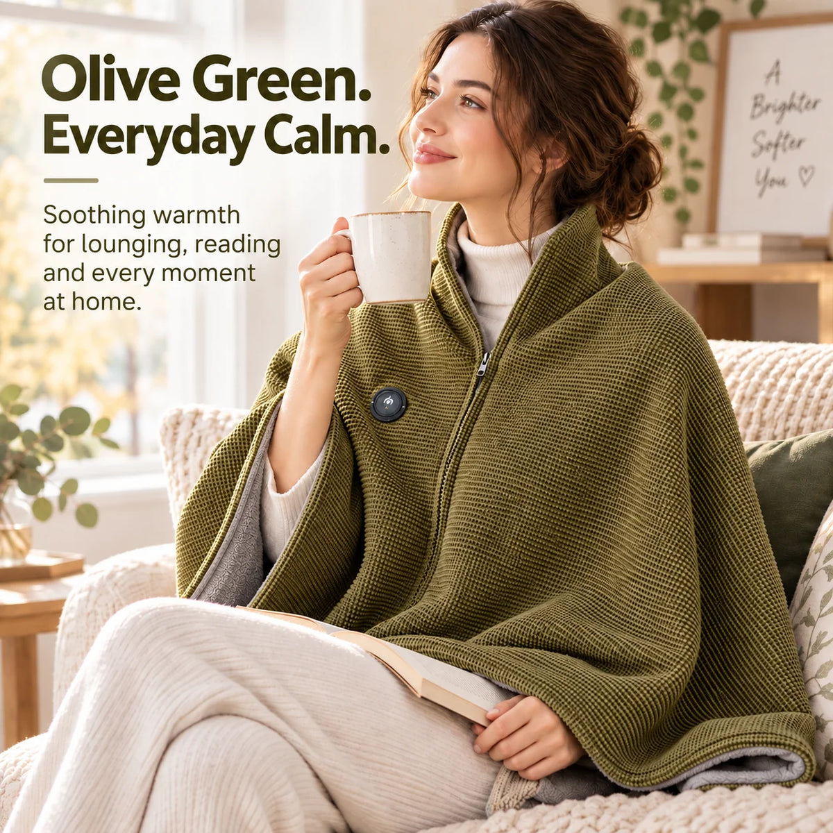 Heated Blanket Wearable Hands-Free Active Heating